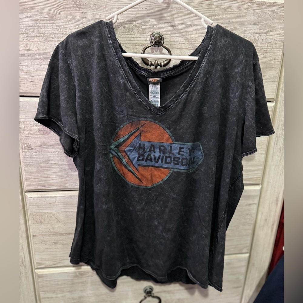 Harley-Davidson Gray Short Sleeve Relaxed Tee